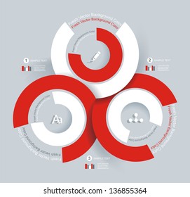 Abstract 3D Paper Infographics