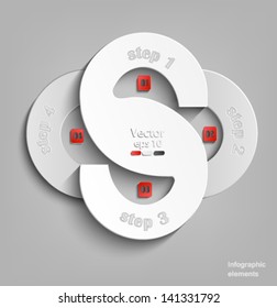 Abstract 3D Paper Infographics