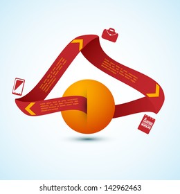 Abstract 3D Paper Infographics