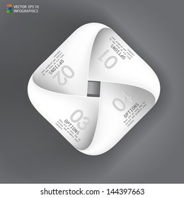 Abstract 3D Paper Infographics
