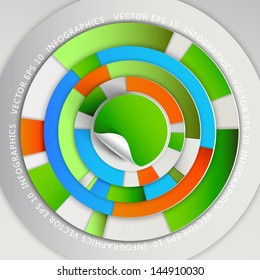 Resumen de infografías de papel 3D