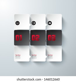 Abstract 3D Paper Infographics