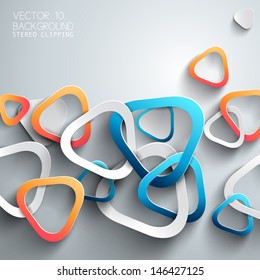 Abstract 3D Paper Infographics