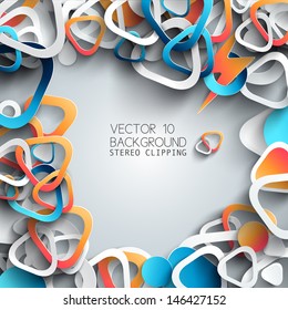 Abstract 3D Paper Infographics