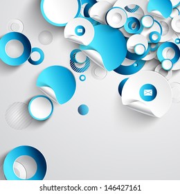 Abstract 3D Paper Infographics