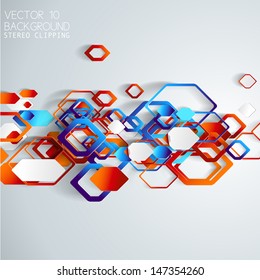 Abstract 3D Paper Infographics