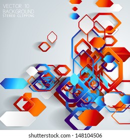 Abstract 3D Paper Infographics 