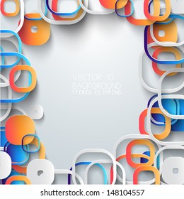 Abstract 3D Paper Infographics 
