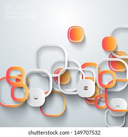 Abstract 3D Paper Infographics