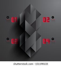 Abstract 3D Paper Infographics