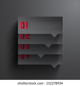 Abstract 3D Paper Infographics