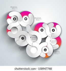 Resumen de infografías de papel 3D