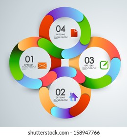Abstract 3D Paper Infographics