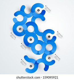 Resumen de infografías de papel 3D