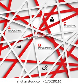 Abstract 3D Paper Infographics