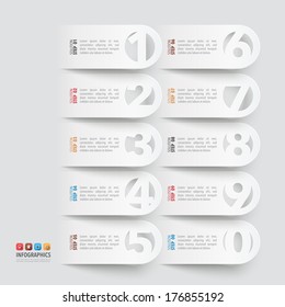 Abstract 3D Paper Infographics