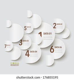 Abstract 3D Paper Infographics