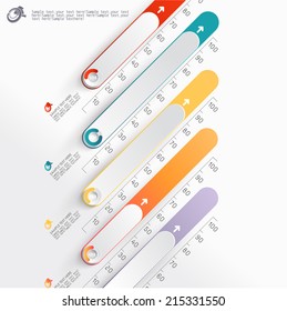 Abstract 3D Paper Infographics