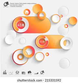 Abstract 3D Paper Infographics