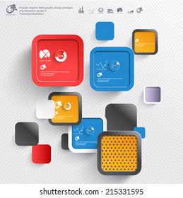 Resumen de infografías de papel 3D