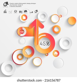 Abstract 3D Paper Infographics