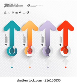 Abstract 3D Paper Infographics