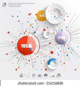 Abstract 3D Paper Infographics