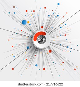 Abstract 3D Paper Infographics
