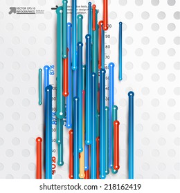 Abstract 3D Paper Infographics