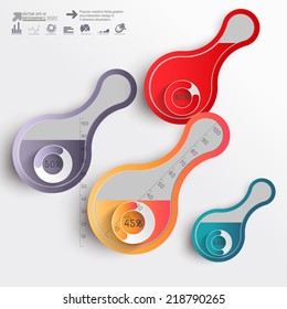 Resumen de infografías de papel 3D