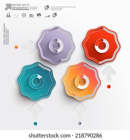 Resumen de infografías de papel 3D