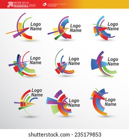 Abstract 3D Paper Infographics