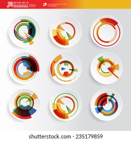 Resumen de infografías de papel 3D