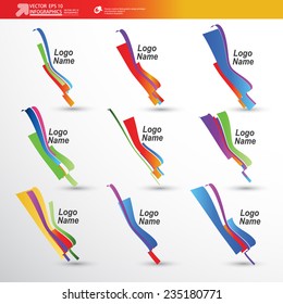 Abstract 3D Paper Infographics