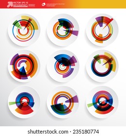 Resumen de infografías de papel 3D