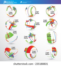 Abstract 3D Paper Infographics