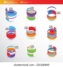 Abstract 3D Paper Infographics