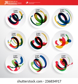 Resumen de infografías de papel 3D