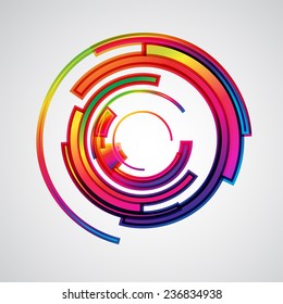 Abstract 3D Paper Infographics