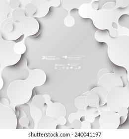 Abstract 3D Paper Infographics