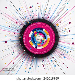 Abstract 3D Paper Infographics