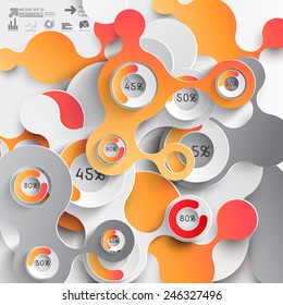 Resumen de infografías de papel 3D