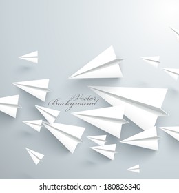 Abstract 3D Paper Planes