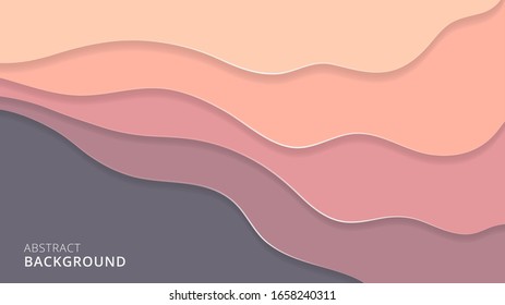 abstract 3d papercut background design