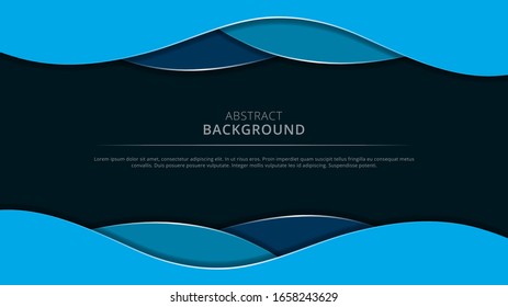 abstract 3d papercut background design