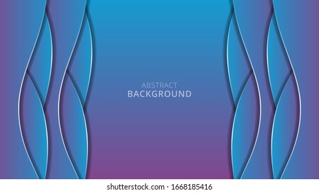 abstract 3d papercut background design