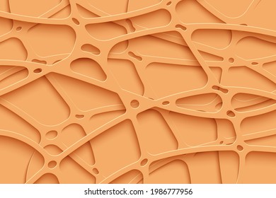 Abstract 3d papercut stripes background 