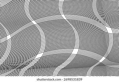 padrão 3d abstrato com linha de ondulação ilustração background.eps