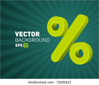 Abstract 3d percent vector background