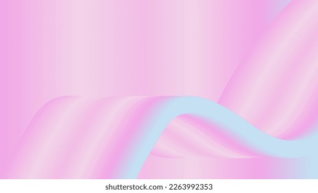 abstract 3d ping and blue wave blend for landing page creative
